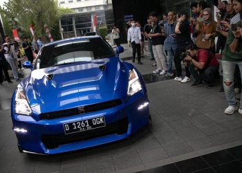 GT-R R35 Barang Bukti OTT Noel Ebenezer Menggunakan Pelat Nomor Mati