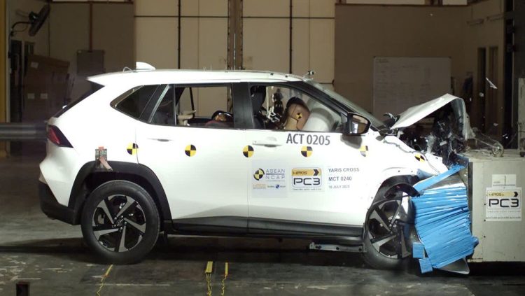 Yaris Cross Buatan RI Mendapatkan 5 Bintang Uji Tabrak ASEAN NCAP