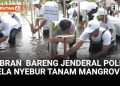 Rela Nyebur, Momen Wapres Gibran dan Jenderal Polisi Tanam Mangrove di Tangerang