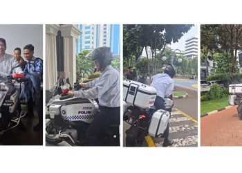 Purbaya Coba Motor Besar BMW Enak Naik Motor Bebek