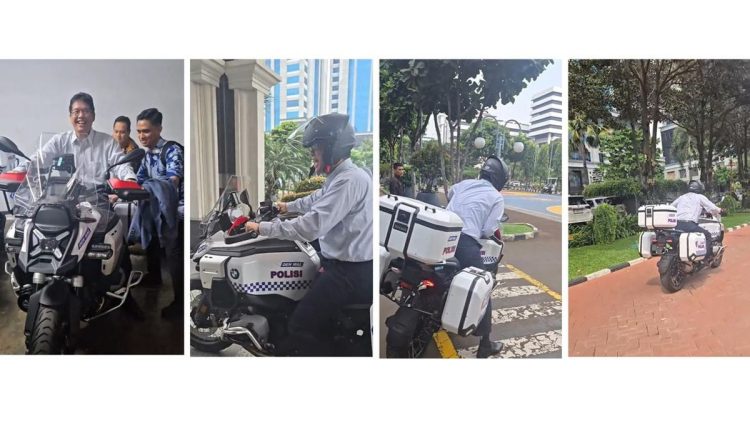 Purbaya Coba Motor Besar BMW Enak Naik Motor Bebek