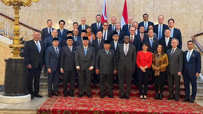 Prabowo Menghadiri Pertemuan dengan Wakil PM Inggris dan Pengusaha di Lancaster House