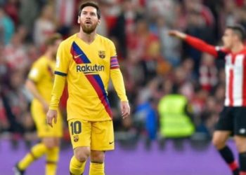 Messi Digunakan untuk Politik Spanduk Besar Guncang Bursa Calon Presiden Barcelona